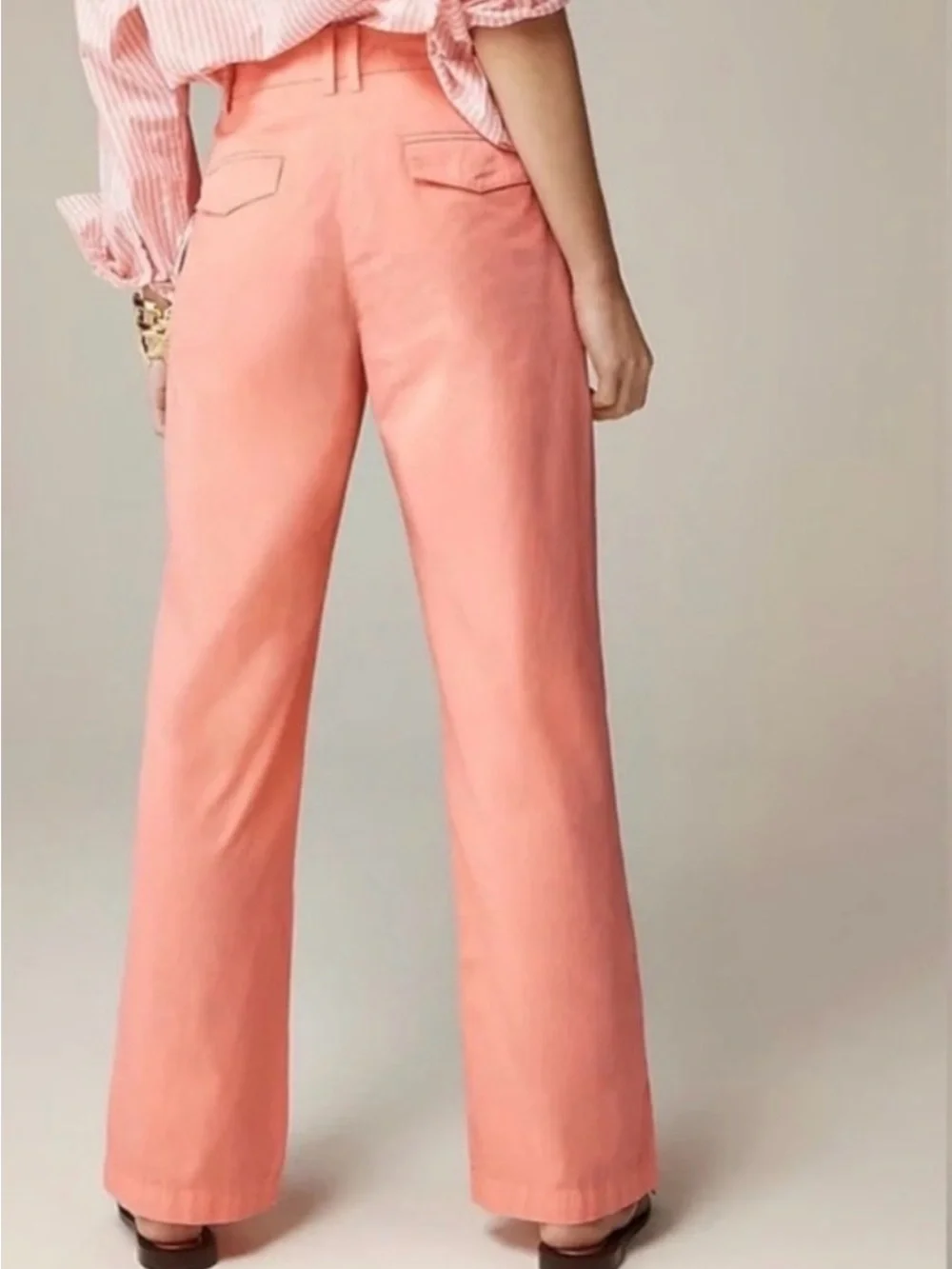 J. Crew ‘J.Crew Wide leg essential pant in cotton poplin’